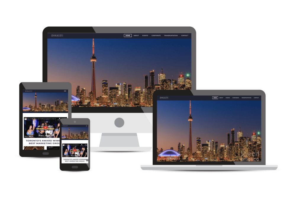 Dynasty Events Mississauga Consulting Website Portfolio