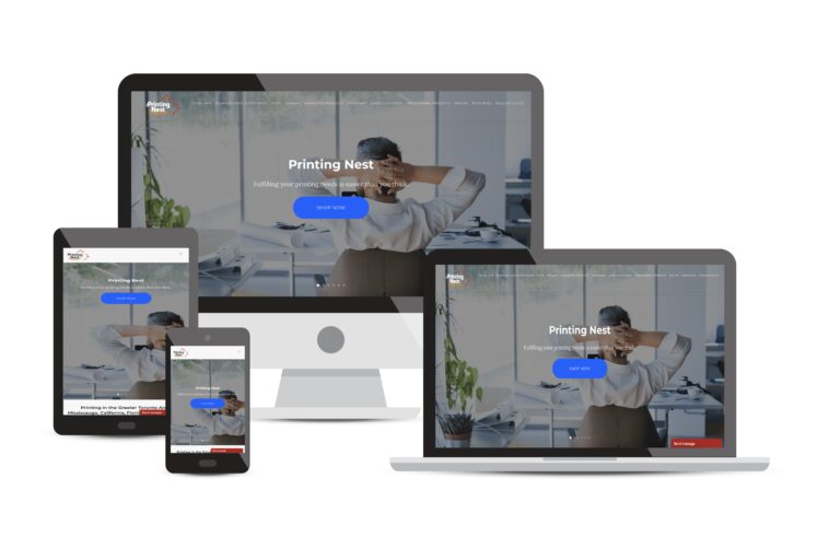 Printing Nest Mississauga Consulting Website Portfolio