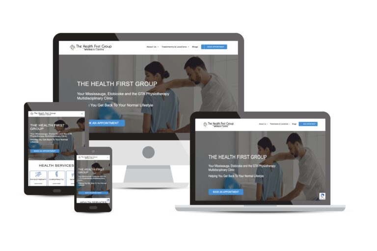 The Health First Group Mississauga Consulting Website Portfolio