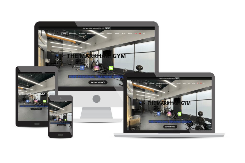 The Markham Gym Mississauga Consulting Website Portfolio