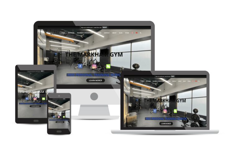 The Markham Gym Mississauga Consulting Website Portfolio